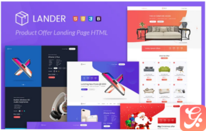 Lander Product Offer Landing Page Template