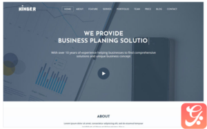 Kinger - Personal / Business Portfolio Landing Page Template
