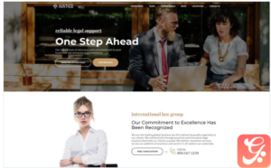 Justice - Attorney Agency HTML5 Landing Page Template