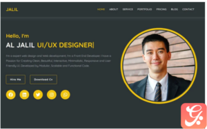 Jalil - Personal Portfolio Landing Page Template