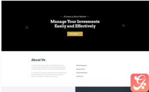Investro - Investment Company HTML5 Landing Page Template