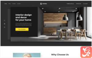 Interia - Design One Page Creative HTML Landing Page Template