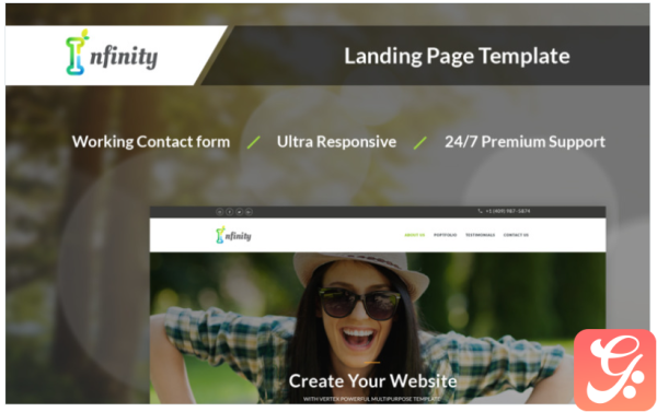 Infinity - Personal Landing Page Template