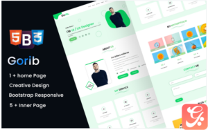 Gorib - Personal Portfolio Landing Page Template