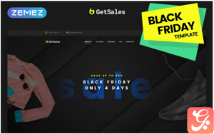 GetSales - Fancy Black Friday HTML Landing Page Template