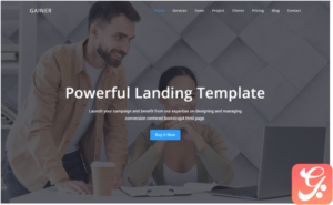 Gainer - Landing Page Template