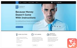 FinVertex - Financial Advisor Responsive HTML Landing Page Template