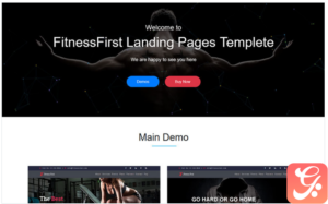 Fitness First - HTML5 Landing Page Tempalte Landing Page Template