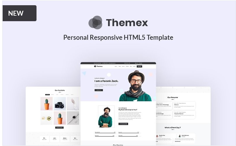 Themex - Personal Responsive Landing Page Template