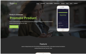 Appstop - apps Landing Page Template