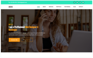 Asik - Personal Portfolio Bootstrap5 Landing Page Template