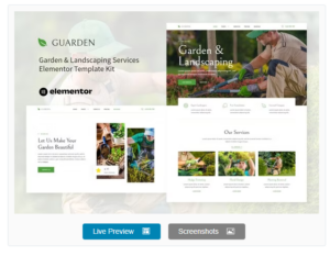 Guarden - Garden & Landscaping Services Elementor Template Kit