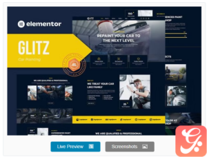 Glitz - Car Painting & Restoration Elementor Template Kit