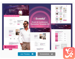 Eventiz - Event & Conference Elementor Pro Template Kit