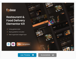 Foodseas Japanese Restaurant Elementor Template Kit