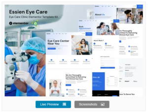 Essien - Eye Care Clinic Elementor Template Kit