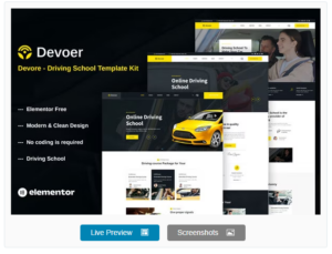 Devore - Driving School Elementor Template Kit