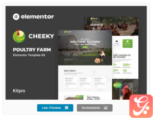 Cheeky - Poultry Farm Elementor Template Kit