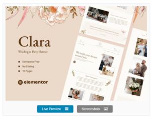 Clara - Wedding & Party Planner Template Kits