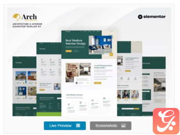 Archinterior – Architecture & Interior Elementor Pro Template Kit