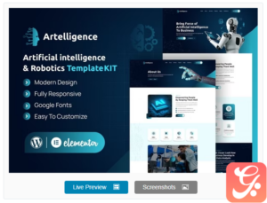 Artelligence – AI & Robotics Elementor Template Kit