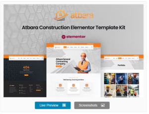 Atbara – Construction Elementor Template Kit