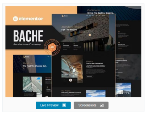 Bache – Architecture Company Elementor Template Kit