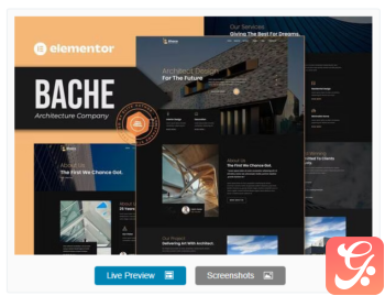 Bache – Architecture Company Elementor Template Kit