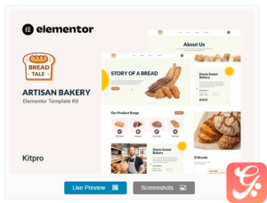Baketale – Artisan Bakery Elementor Template Kit
