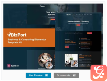 Bizport – Business & Consulting Elementor Template Kit
