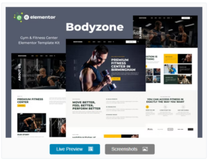 Bodyzone – Gym and Fitness Center Elementor Template Kit