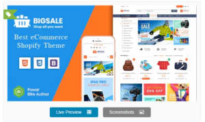 BigSale - The Clean, Minimal & Unlimited Bootstrap 4 Shopify Theme (12+ HomePages)