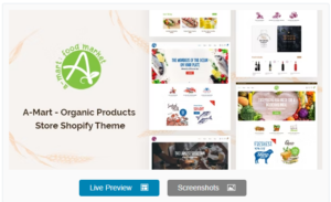 A-Mart - Organic Products Store Shopify Theme