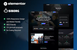 Siborg - Robotics & Technology Elementor Template Kit 1.0
