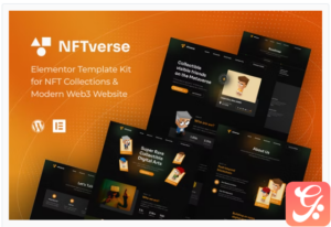 NFTverse | Futuristic NFT Portfolio Elementor Template Kit