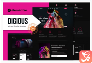Digious - Virtual Reality Services Elementor Template Kit
