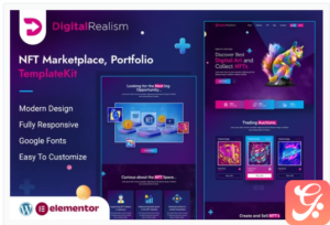 Digital Realism | NFT Elementor Template Kit