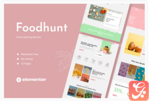 Foodhunt - Food Catering Service Elementor Template Kit
