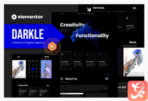 Darkle - Creative & Digital Agency Elementor Template Kit