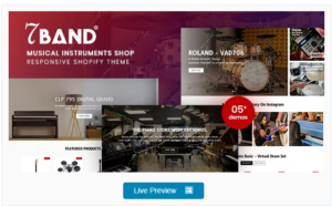 7Band - Musical Instruments Shop Shopify Theme