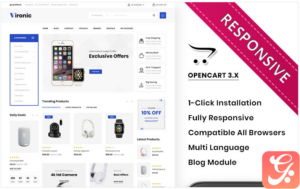 Vironic - The Mega Electronic Store OpenCart Template