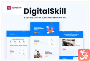 DigitalSkill - E-course & Online Tutorials Elementor Pro Template Kit