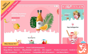 Summer Juices & Shakes - OpenCart Responsive Theme