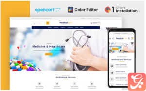 Medical Care Medicine Store OpenCart Template