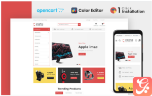 Creative Electronics Store OpenCart Template