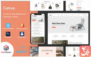 Canva - Modern Furniture OpenCart Template