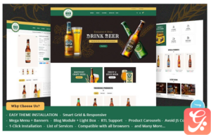 Craft Beer - OpenCart Theme for Online Brewery Store