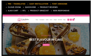 Cakemake Cake Store Opencart Template