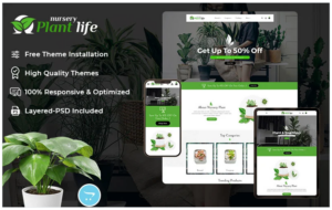 Plant Life Nursery - OpenCart Responsive Theme