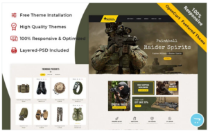 Military - OpenCart Responsive Theme for weapons store